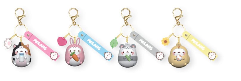 Molang Animal Costume Series Keychain with Hand Strap Display (12)