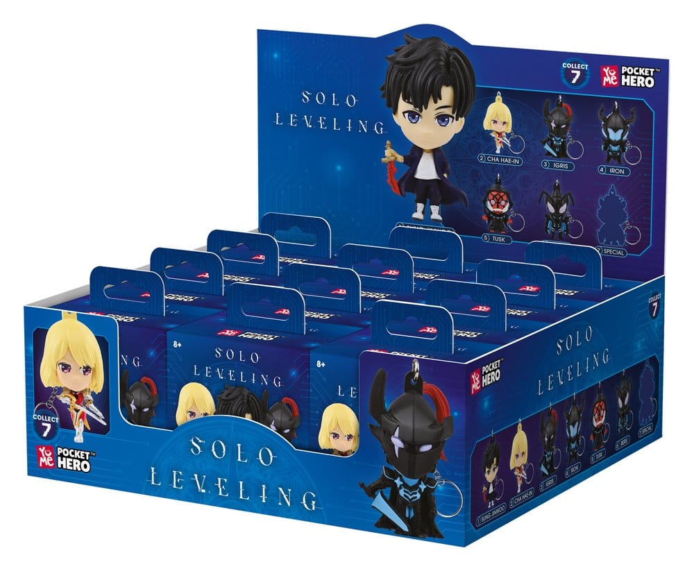Solo Leveling Pocket Hero Keychain Series 1 Blind Box Display (12)