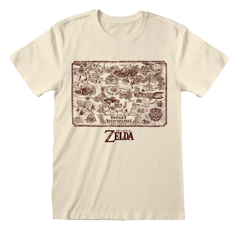 The Legend of Zelda T-Shirt Map Of Kingdom Size XL