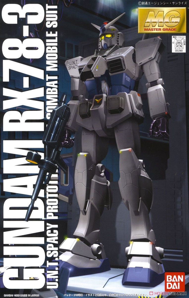 MG Gundam RX-78-3 U.N.T.Spacy Prototype Close-Combat Mobile Suit 1/100