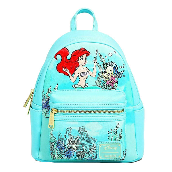 Disney Loungefly Mini Rygsæk - Ariel Underwater Exclusive Backpack