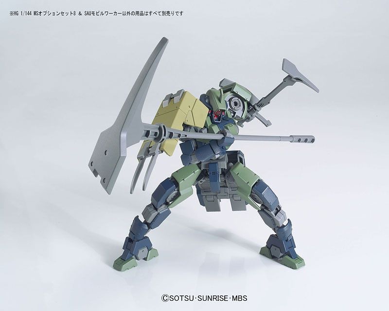 HG Gundam Mobile Suit Option Set 8 & SAU Mobile Worker 1/144 - gundam-store.dk