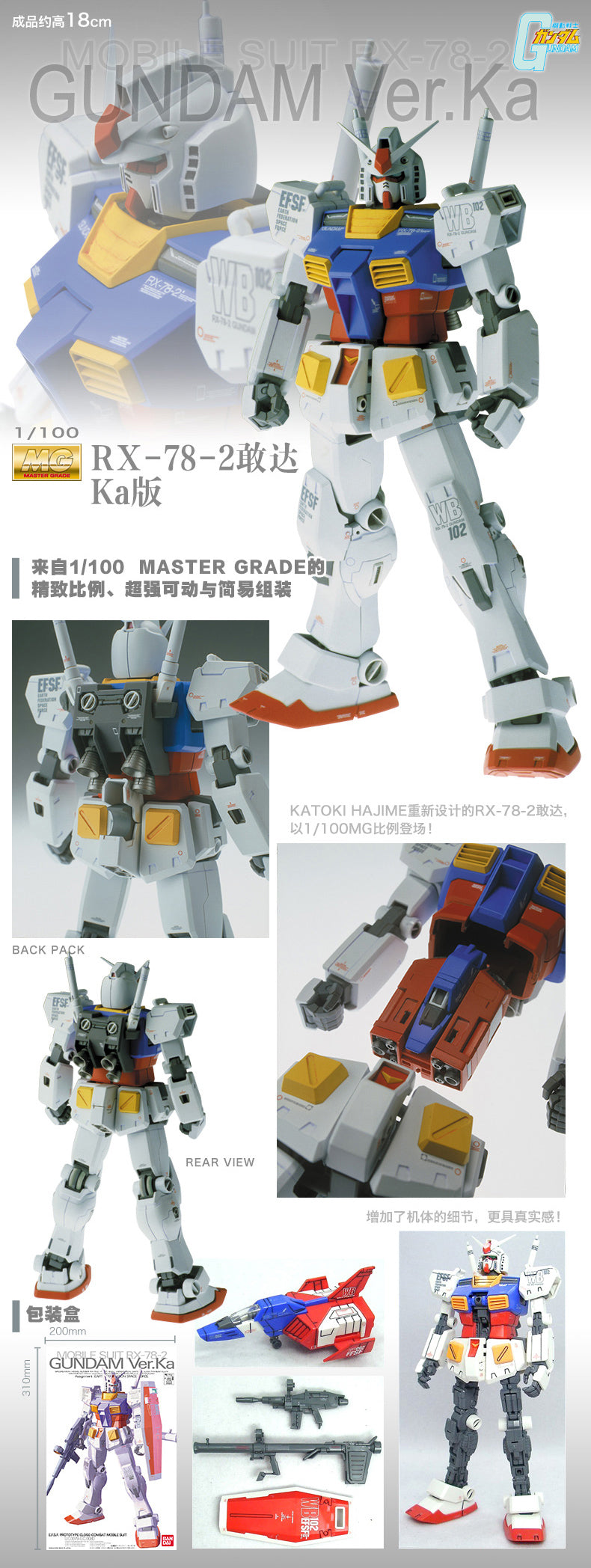 MG RX-78-2 Gundam Ver. Ka 1/100