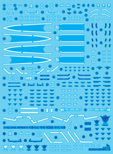 RG EXIA REPAIR 2 / REPAIR 3 HOLOGRAM WATER DECAL - gundam-store.dk