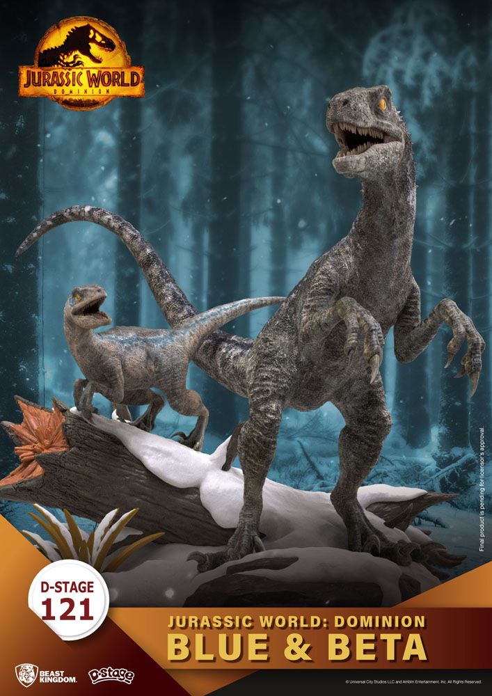 Jurassic World: Dominion D-Stage PVC Diorama Blue & Beta 13 cm