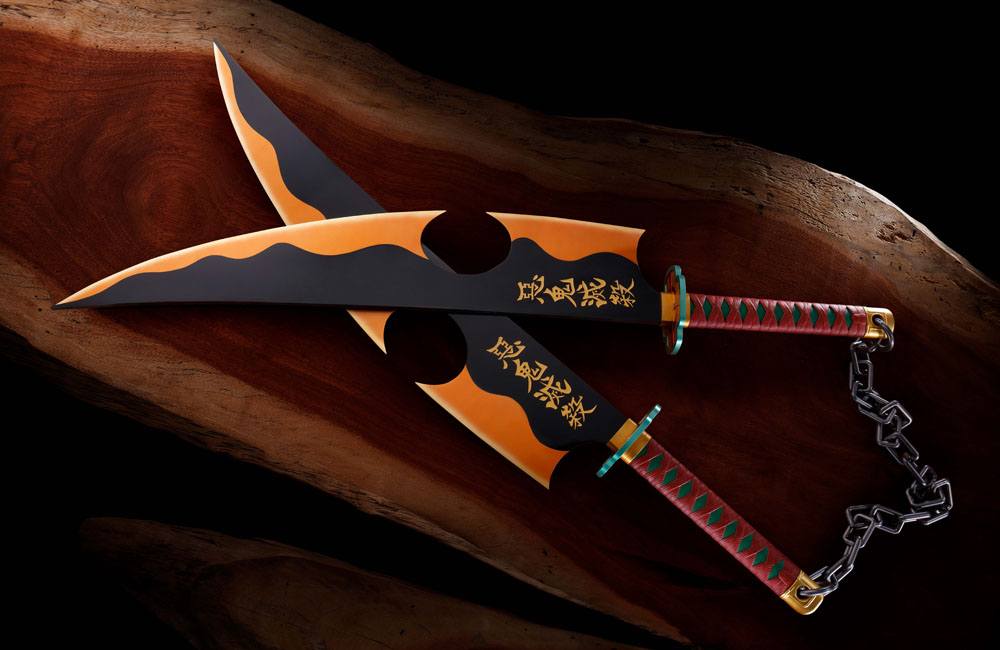 Demon Slayer: Kimetsu no Yaiba Proplica Replicas 1/1 ABS Plastic Nichirin Swords (Tengen Uzui) 110 cm