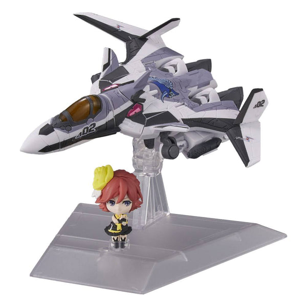 Macross Delta Tiny Session Vehicle mit Action Figure VF-31F Siegfried (Messer Ihlefeld Use) with Kaname Buccaneer 10 cm
