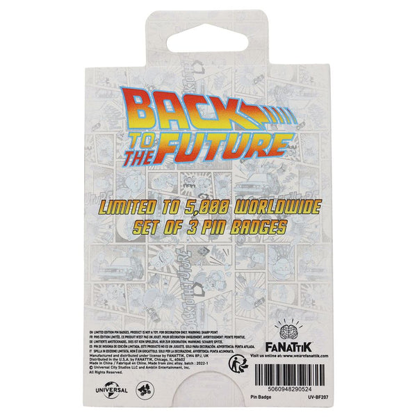 Back to the Future Pin Badge Set Limited Japanese Edition