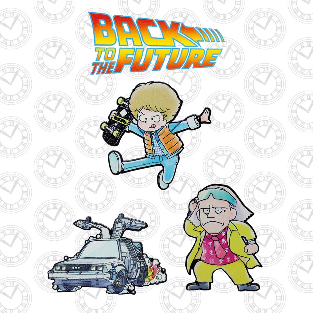 Back to the Future Pin Badge Set Limited Japanese Edition
