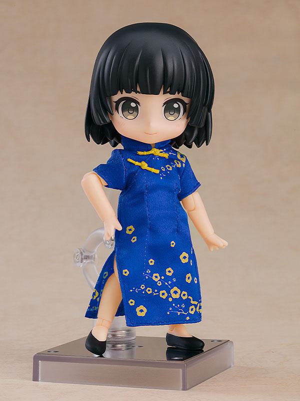 Original Character Parts for Nendoroid Doll Figures Outfit Set: Chinese Dress (Blue)