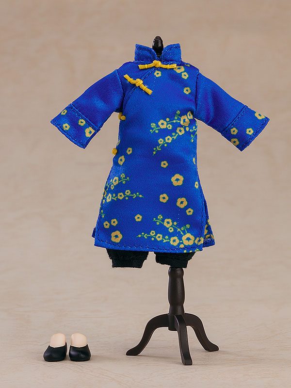 Original Character Parts for Nendoroid Doll Figures Outfit Set: Long Length Chinese Outfit (Blue)