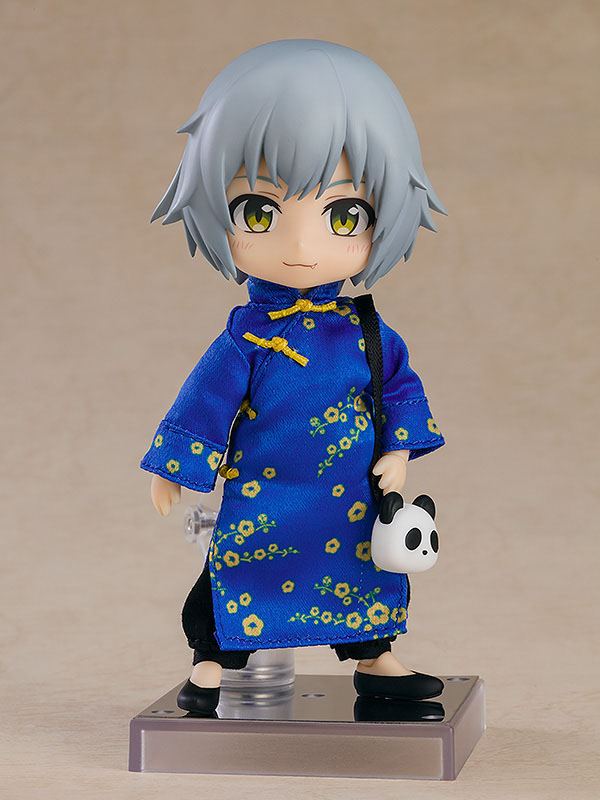 Original Character Parts for Nendoroid Doll Figures Outfit Set: Long Length Chinese Outfit (Blue)