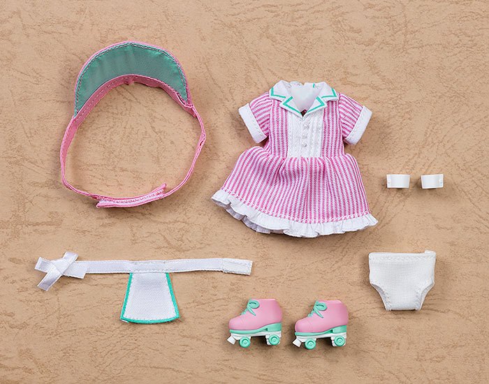 Original Character Parts for Nendoroid Doll Figures Outfit Set: Diner - Girl (Pink)
