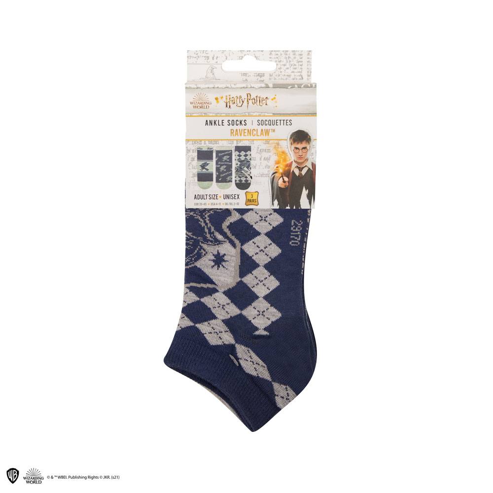 Harry Potter Ankle Socks 3-Pack Ravenclaw