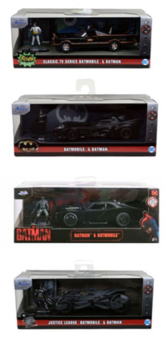 DC Comics Diecast Models 1/32 Batman Batmobile Assortment (6)