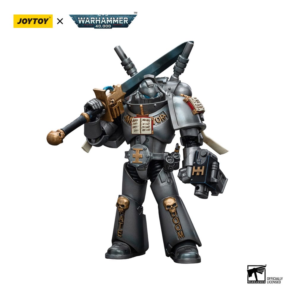 Warhammer 40k Action Figure 1/18 Grey Knights Interceptor Squad Interceptor with Storm Bolter and Nemesis Force Sword 12 cm