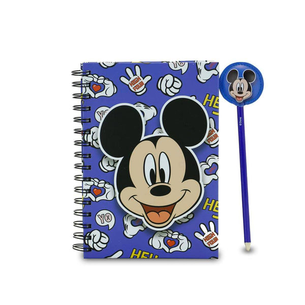 Disney Notebook with Pen Mickey Grins