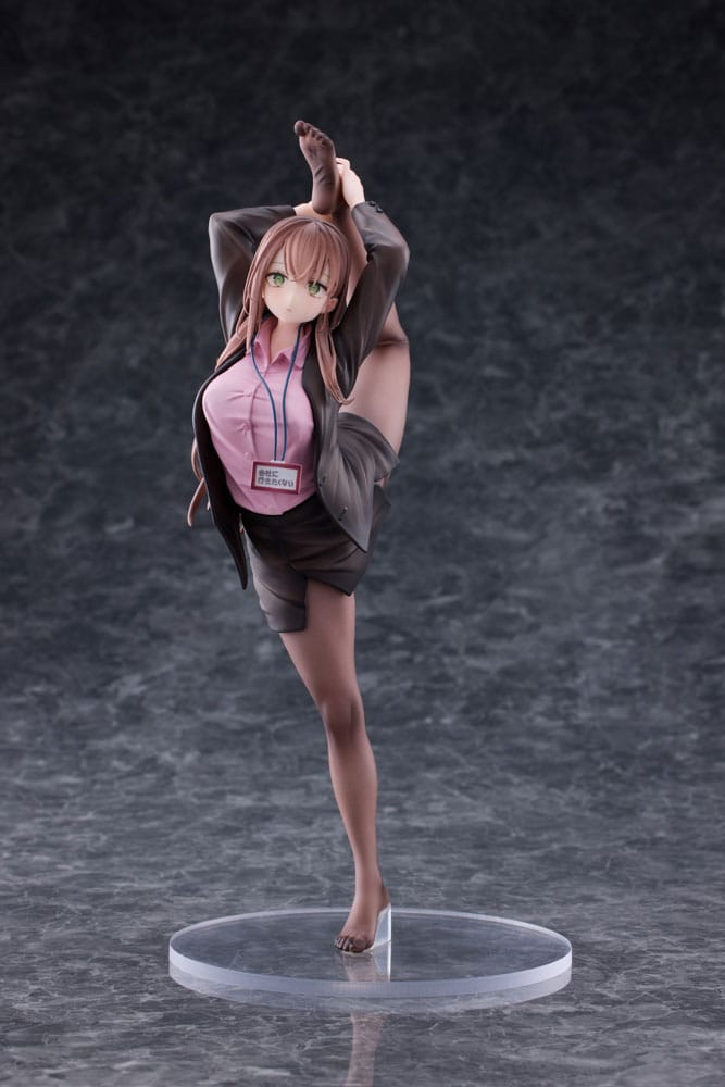 Original Character PVC Statue 1/4 OL-chan Who Doesn't Want to Go to Work Pink Ver. Deluxe Edition 26 cm