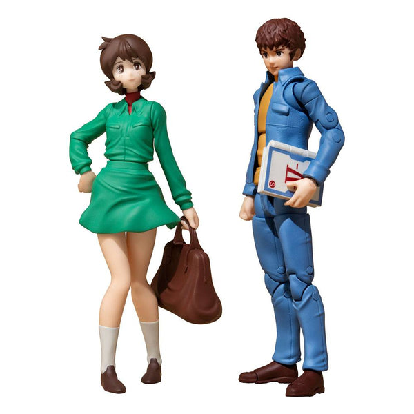 Mobile Suit Gundam G.M.G. Action Figure 2-Pack Earth Federation 07 Amuro Ray & Frau Bow 10 cm