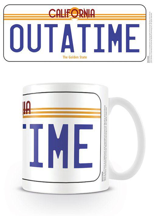 Back to the Future Mug License Plate