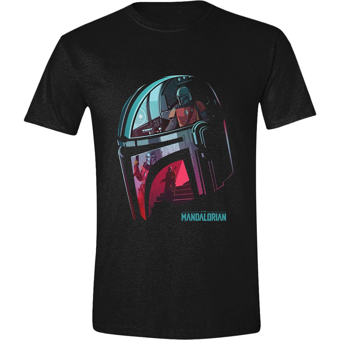 Star Wars The Mandalorian T-Shirt Reflection Size L
