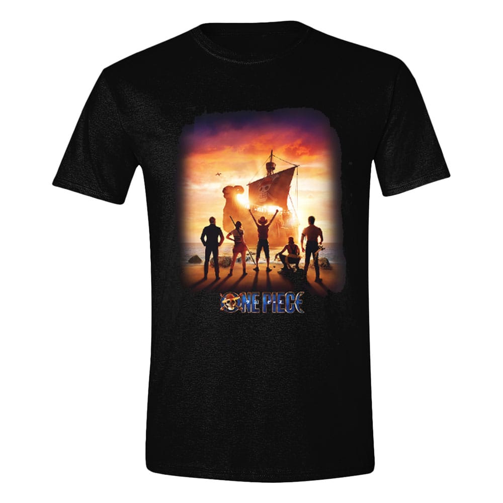 One Piece Live Action T-Shirt Sunset Poster Size L