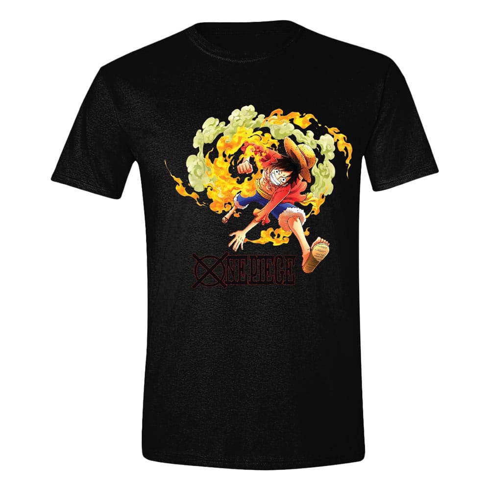 One Piece T-Shirt Luffy Attack Size S