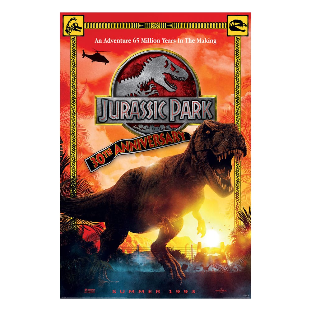Jurassic Park Poster Pack 50th Anniversary 61 x 91 cm (4)