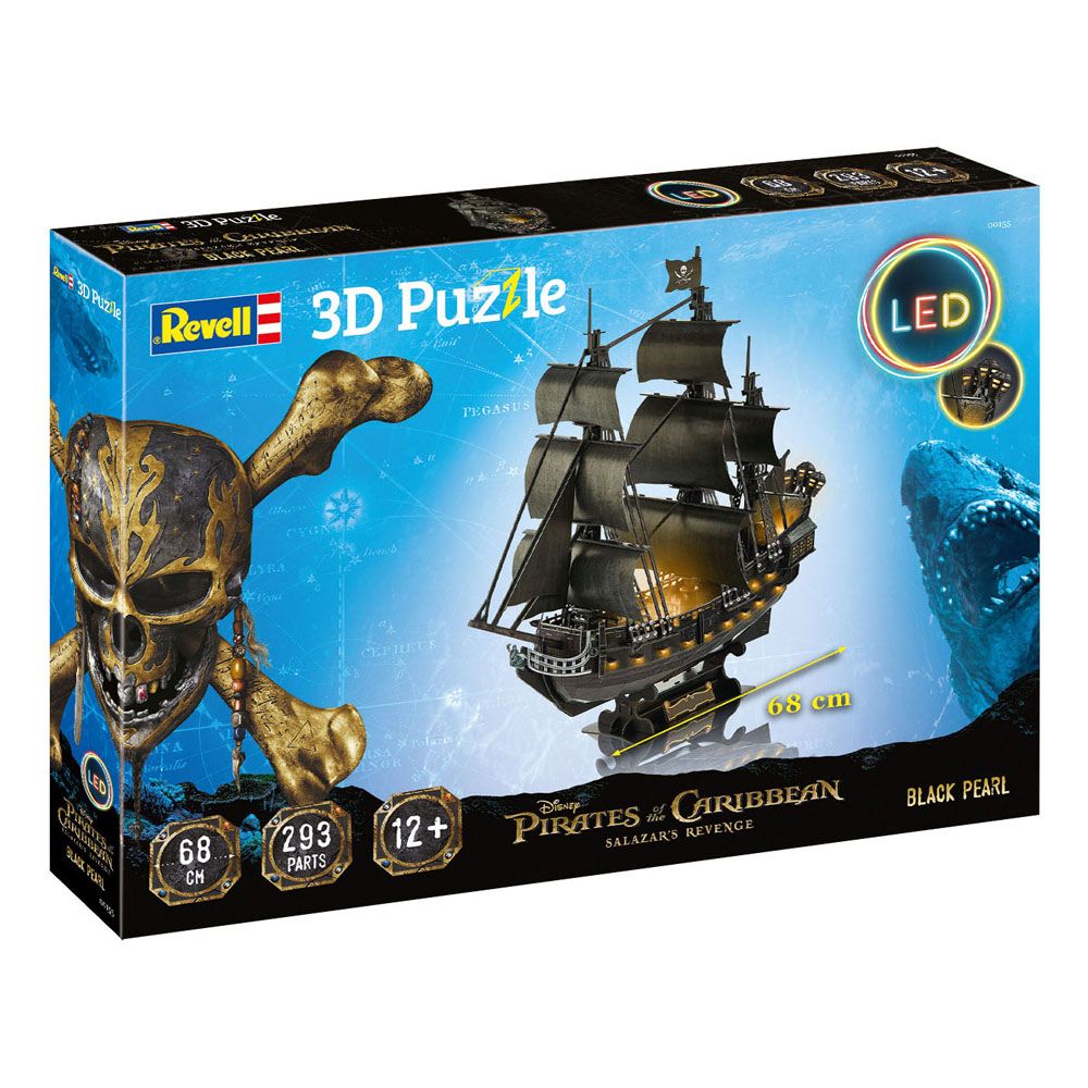 Pirates of the Caribbean: Dead Men Tell No Tales 3D Puzzle Black Pearl LED Edition