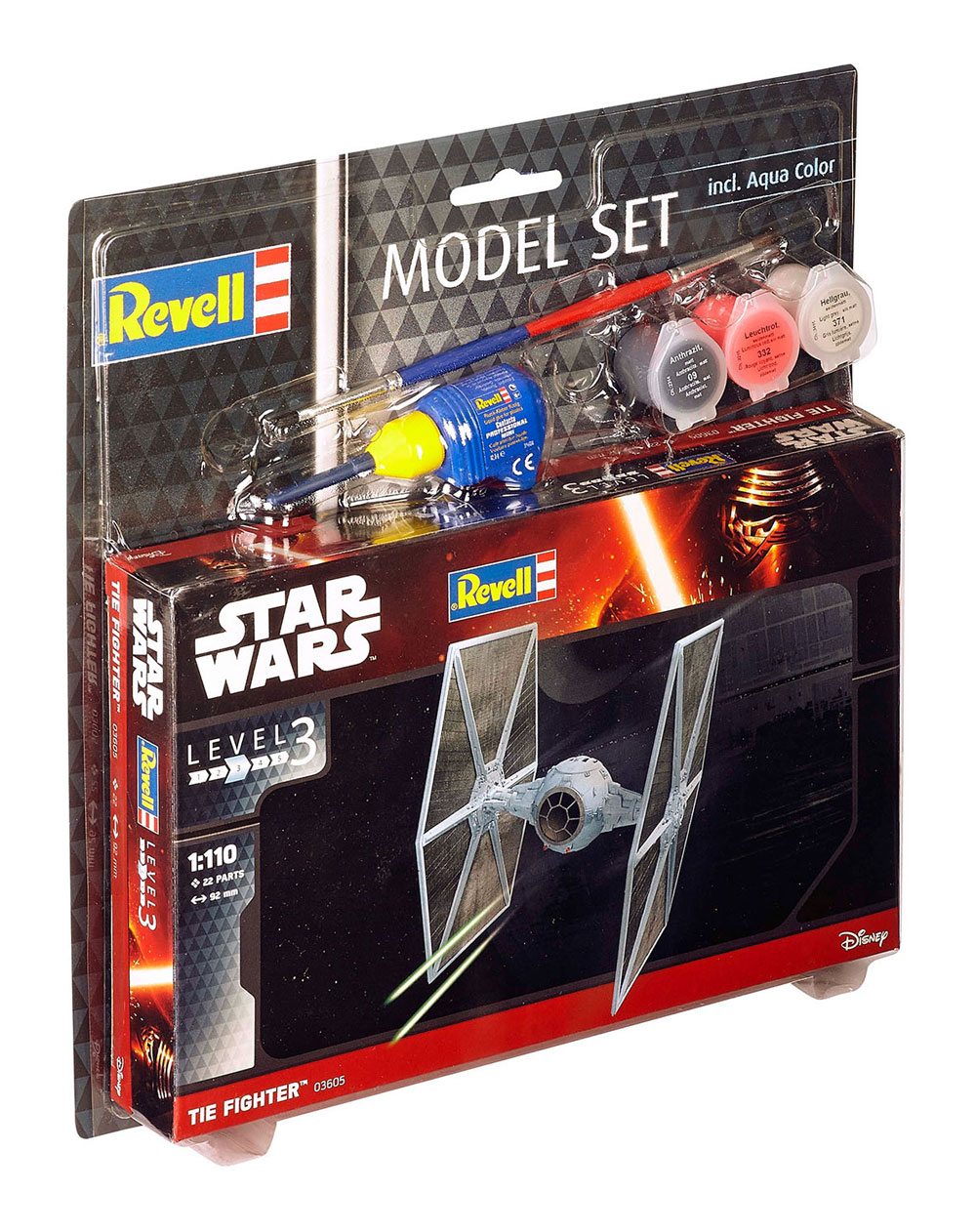 Star Wars Model Kit 1/110 Model Set TIE Fighter 9 cm