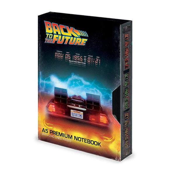 Back to the Future Premium Notebook A5 Great Scott VHS