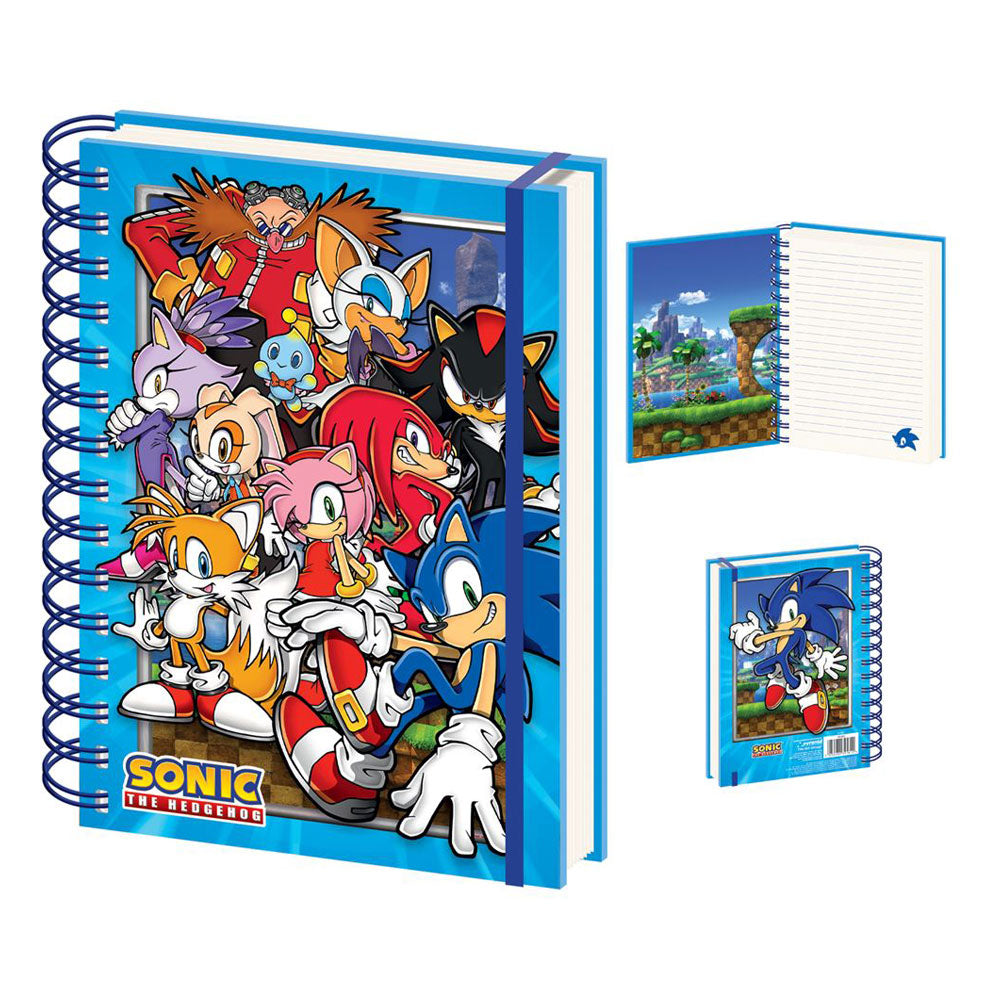Sonic The Hedgehog Wiro Notebook A5 Green Hill Zone Gang