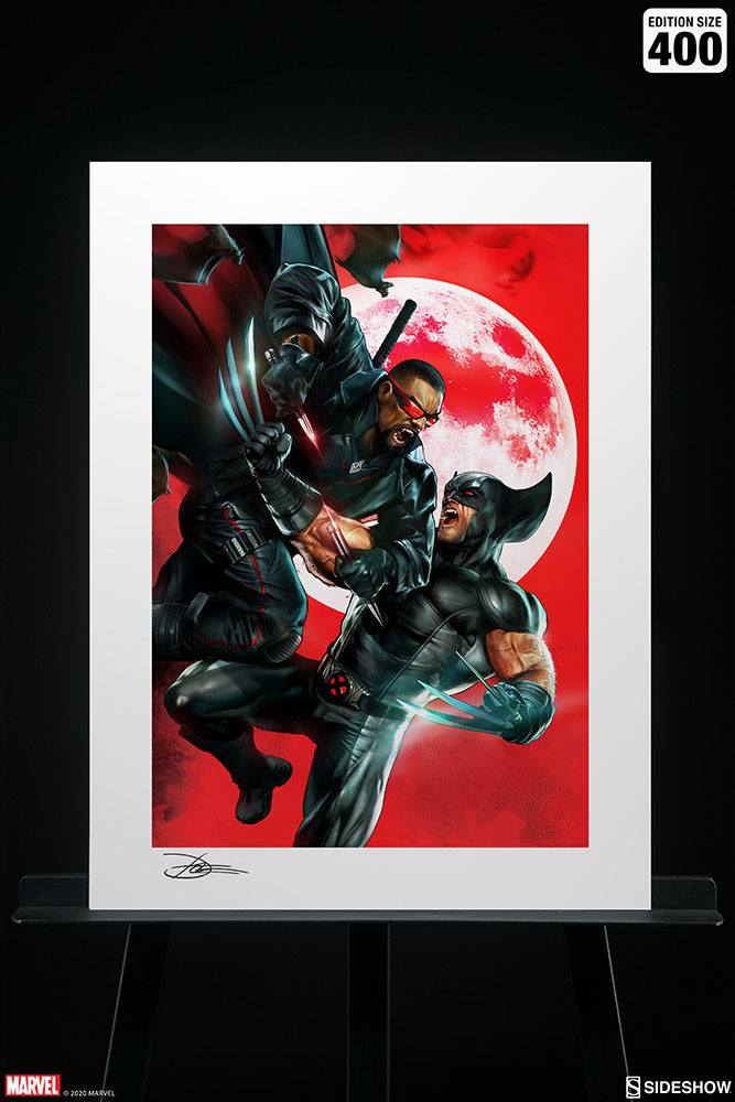 Marvel Art Print Wolverine vs Blade 46 x 61 cm - unframed