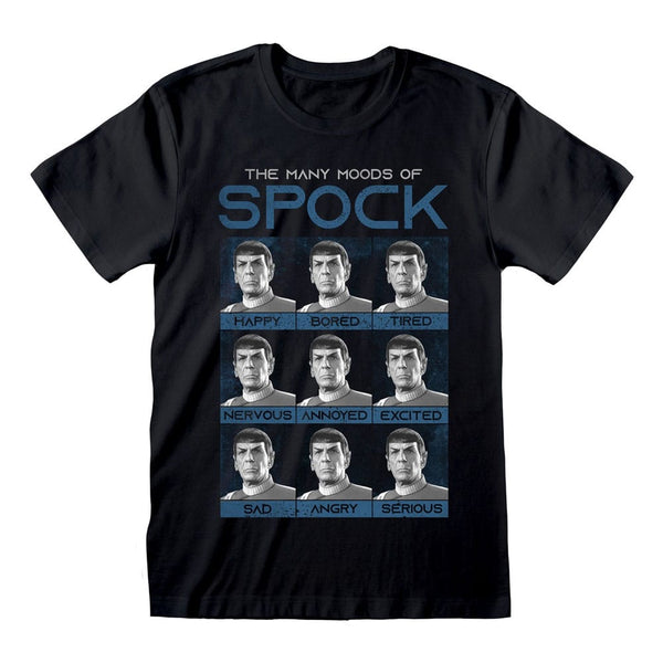 Star Trek T-Shirt Many Mood Of Spock Size L