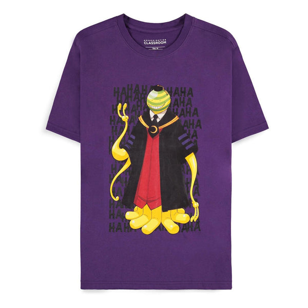 Assassination Classroom T-Shirt Koro-Sensei Purple Size M
